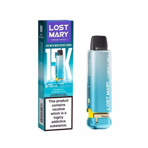 Lost Mary Nera 15k Refill Replacement Pods Blueberry Raspberry Ice