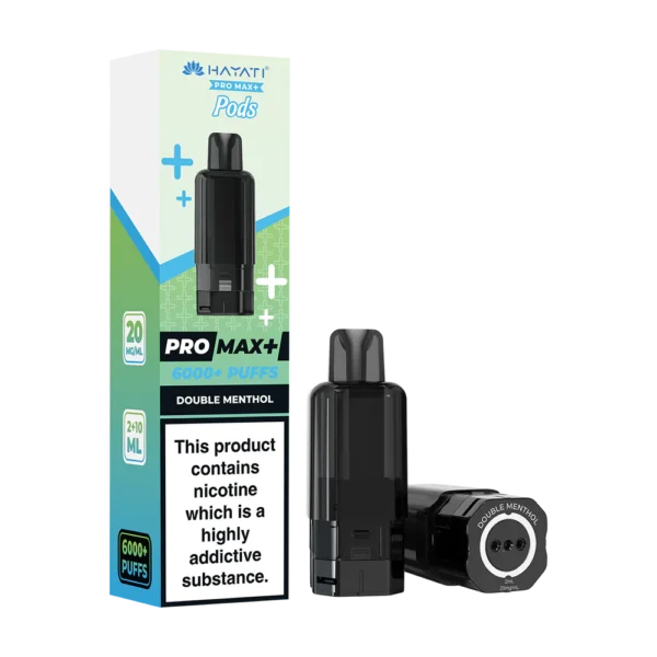 Hayati Pro Max Plus 6000 Refill Replacement Pods double menthol