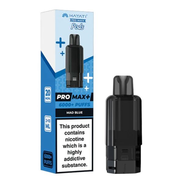 Hayati Pro Max Plus 6000 Refill Replacement Pods mad blue