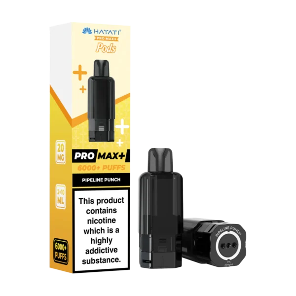 Hayati Pro Max Plus 6000 Refill Replacement Pods pipeline punch