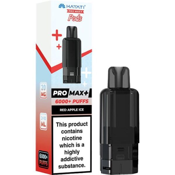 Hayati Pro Max Plus 6000 Refill Replacement Pods red apple ice