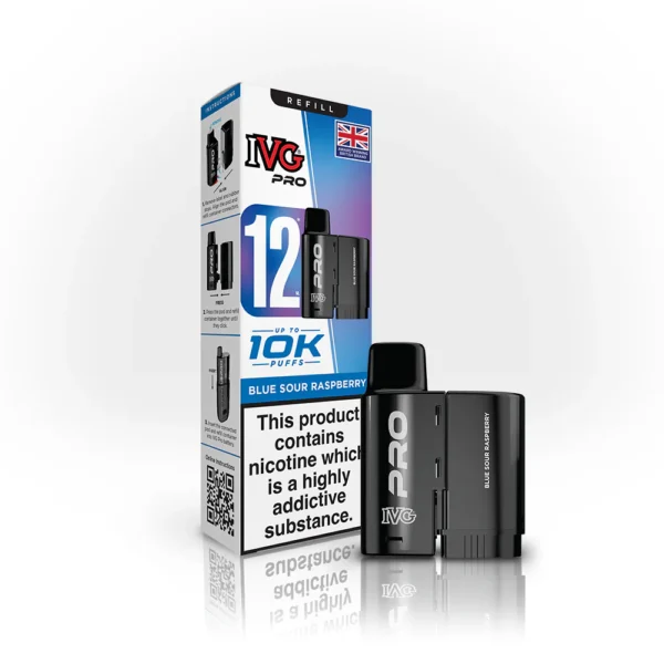 IVG Pro 12 Blue Sour Raspberry Refill Replacement Pods