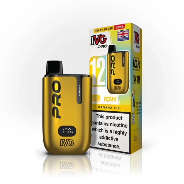 IVG Pro 12 Prefilled Pod Kit (10k Puffs) Banana Ice