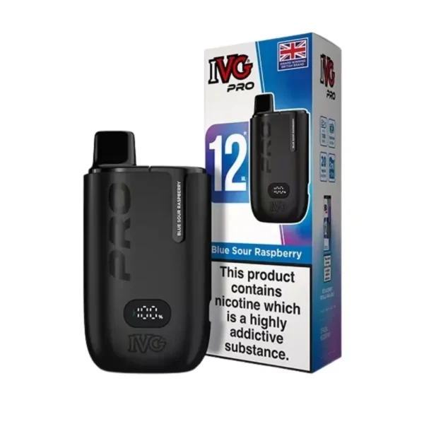 IVG Pro 12 Prefilled Pod Kit (10k Puffs) Blue sour raspberry