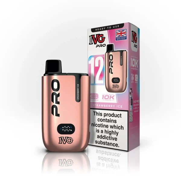 IVG Pro 12 Prefilled Pod Kit (10k Puffs) Strawberry Ice