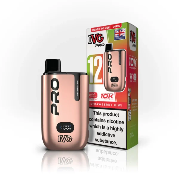 IVG Pro 12 Prefilled Pod Kit (10k Puffs) Strawberry Kiwi