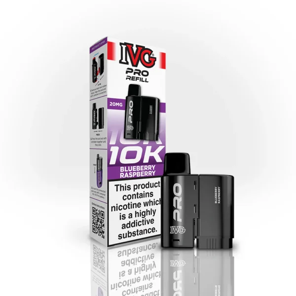 IVG Pro 12 Refill Replacement Pods (10000 Puffs) Blueberry Raspberry
