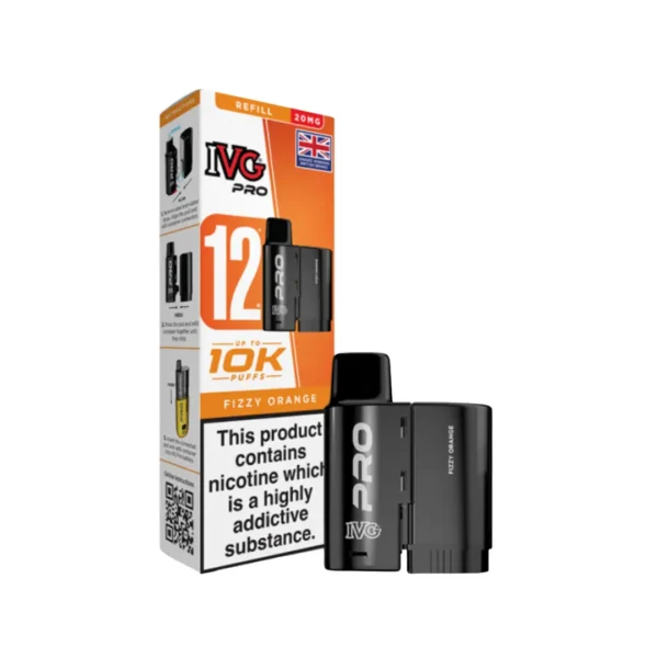 IVG Pro 12 Refill Replacement Pods (10000 Puffs) Fizzy Orange