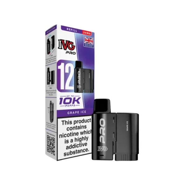 IVG Pro 12 Refill Replacement Pods Grape Ice