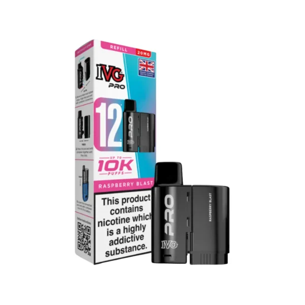 IVG Pro 12 Refill Replacement Pods Raspberry Blast