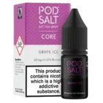 Pod Salt Grape Ice 10ml Nic Salt E Liquid