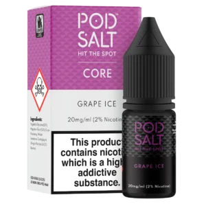 Pod Salt Grape Ice 10ml Nic Salt E Liquid