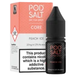 Pod Salt Peach Ice 10ml Nic Salt E Liquid