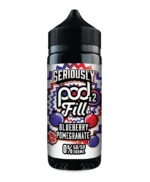 Seriously Pod Fill x2 Blueberry Pomegranate 100ml E Liquid