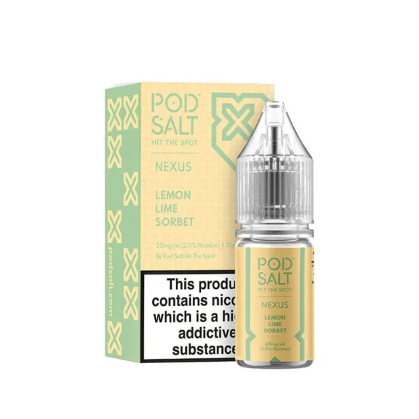 Nexus Lemon Lime Sorbet 10ml Nic Salt E Liquid By Pod Salt Nexus Lemon Lime Sorbet 10ml Nic Salt E Liquid By Pod Salt