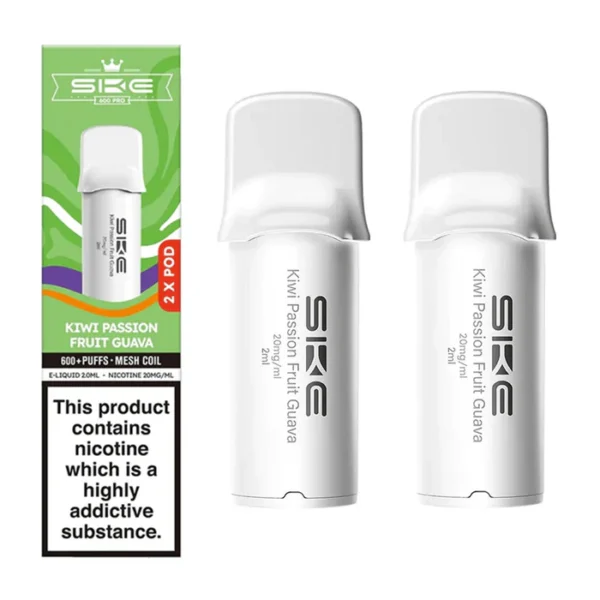 SKE Bar 600 Pro Prefilled Replacement Pods (Pack of 2) Kiwi Passion Fruit Guava